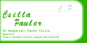 csilla pauler business card